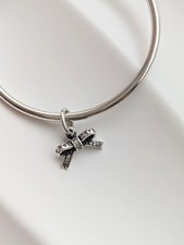 PANDORA Bangle With A BOW  Charm 17 cm