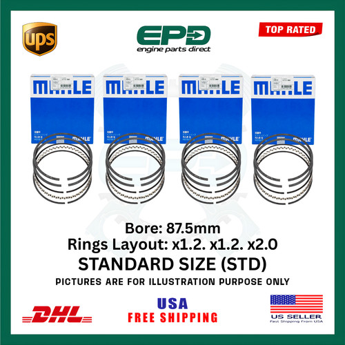 Piston ring set - piston, mahle