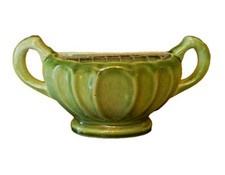 Vintage -Art Deco -Dee Cee - Stoneware Mantle Vase - Original Inner Mesh 