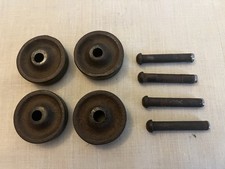 Early 1900's Singer Treadle Sewing Machine Original Base Wheels Used Set of 4