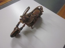 wooden display bike made from