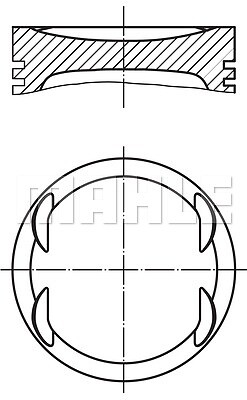 Mahle 011 piston for - mahle, 69