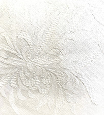 Cotton Damask Tablecloth White