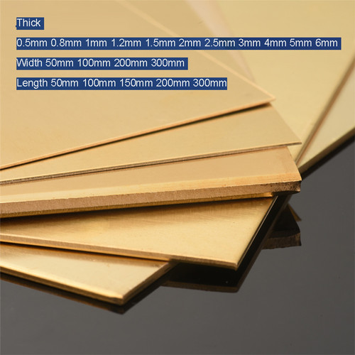 Natural brass sheet - natural,
