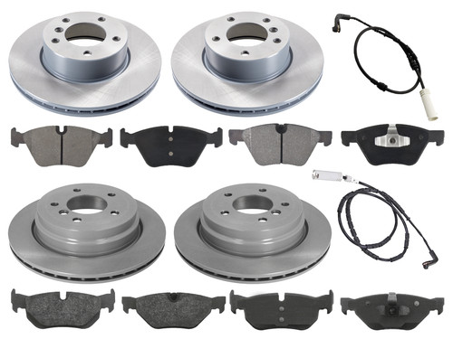 Front rear brake discs - discs, pads