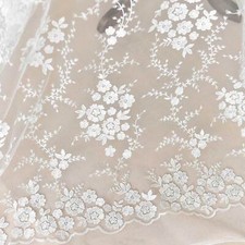 Corded Embroidery Lace Fabric