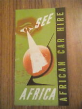 vintage see Africa car hire