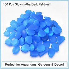 100pcs Glow in Dark Pebbles