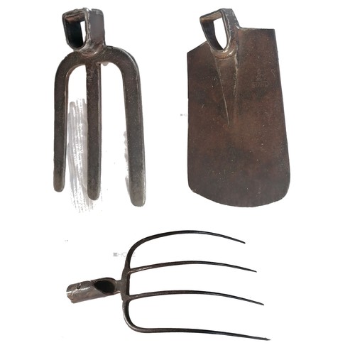 Solid forged pitch fork garden - solid,