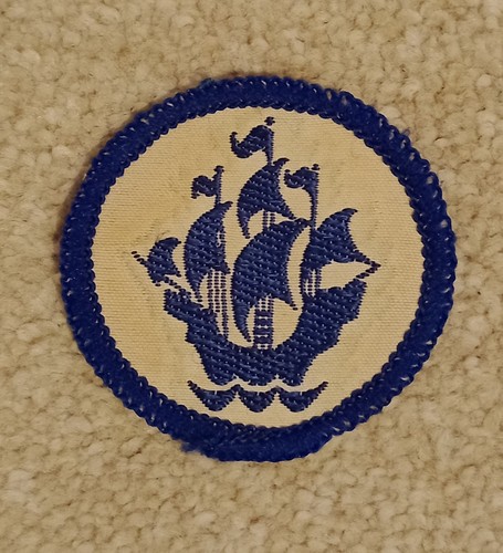 Vintage blue peter patch - vintage, badge