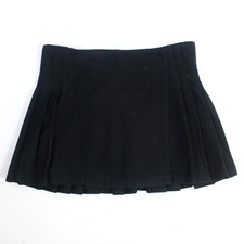 ARIDZA BOSS Wool Miniskirt Pleated Micro Skirt Made in France UK 10/12 - CAL