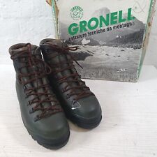 Original Gronell Vibram Hiking Boots Mens UK Size 12 EU 47 Leather -O27