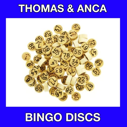 Bingo discs chips wooden - chips, token