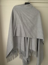 M&S Shawl Wrap Scarf Cape Grey