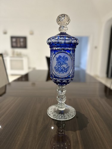 Saint george cristal cut vase - cut,
