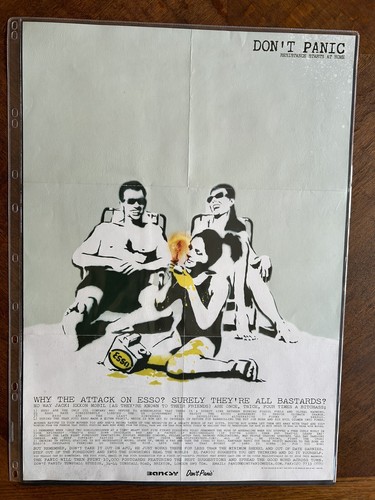 Banksy don panic - banksy., poster