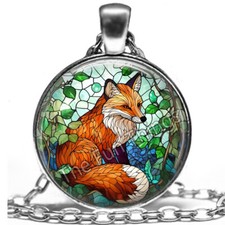 Woodland Fox Necklace Pendant