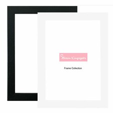 Black white photo frame maxi - black,