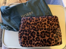 BNWT Hobbs Cheltenham Bag With Leopard Print (clutch Bag With Strap)