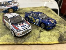 Hornby Scalextric subaru and ford focus car