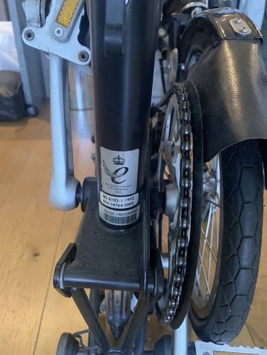 Brompton folding bike black - -,