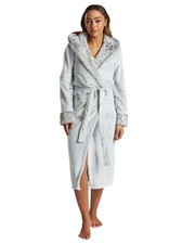 Fleece Hooded Dressing Gown