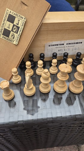 Vintage french staunton wooden - french,