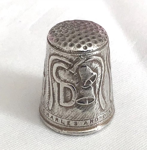 1981 solid silver thimble - 1981,