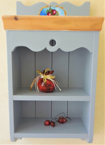 Wall cabinet hand painted - cabinet,