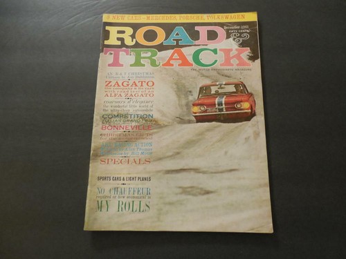 Road track dec 1961 - road, italian