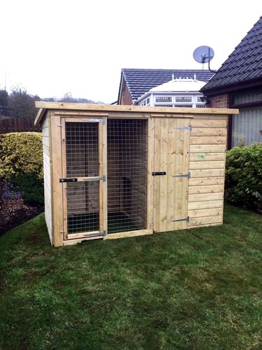 Dog kennel and run 8x4