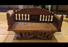 Gorgeous teak wood howdah - perfect for home mandir!