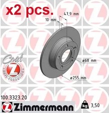 X2 PCS REAR BRAKE DISC ROTOS
