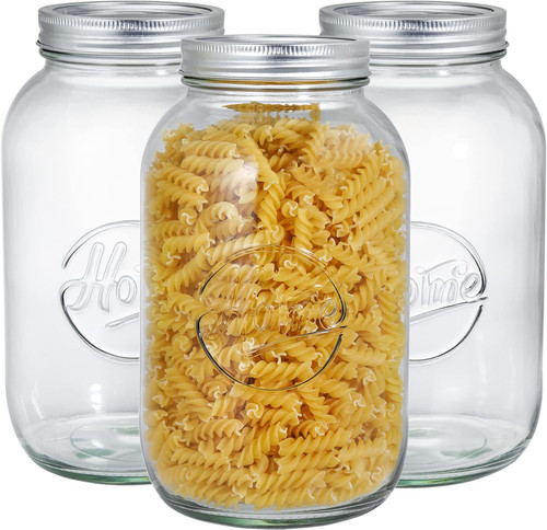 Pack large glass mason jars - 3,