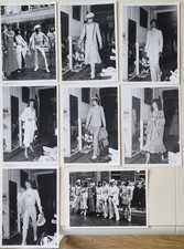 8 PHOTOS FASHION MODELS STREET SHOOT TRENDY LONDON 1960s / 70s VINTAGE RETRO