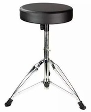 Rockjam Drum Stool DP-001 with Padded Seat - Chrome