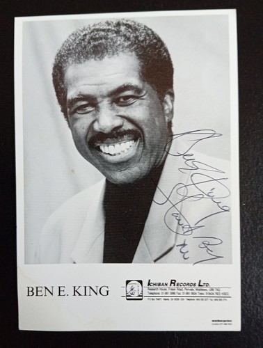 Ben king signed postcard - king,