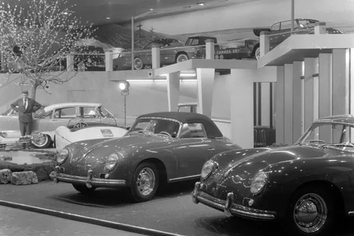 Porsche 356 interior motor - porsche,