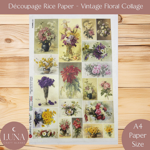 Rice paper for decoupage - a4,