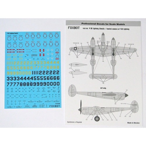Decal stencils for 38 - decal,