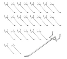 50 Pcs Heavy Duty Pegboard Hooks, 7-inch Shelving Hooks for 1/4" Pegboard 