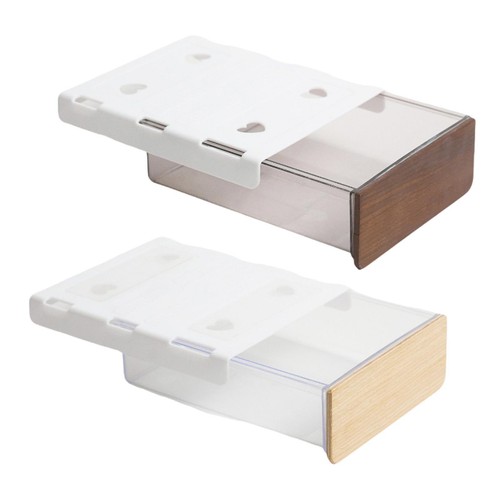 Under desk drawer storage box - desk,