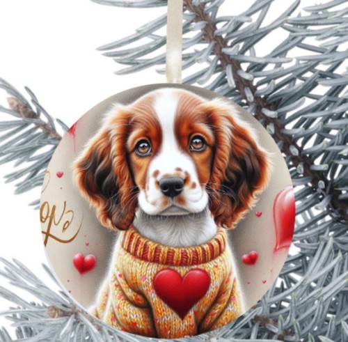 Welsh springer spaniel dog - welsh,