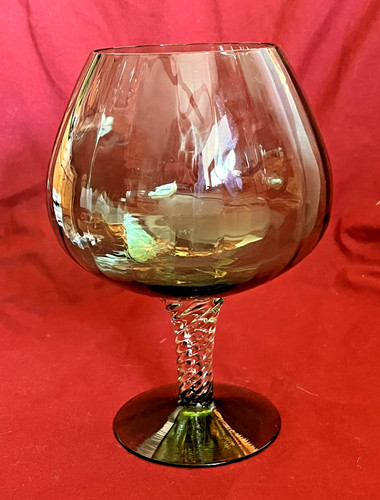Vtg empoli ribbed twisted stem - empoli,