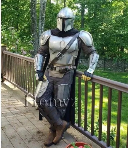 Silver mandalorian costume - silver,