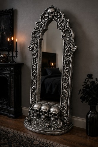 5ft gothic skull - skull, skeleton