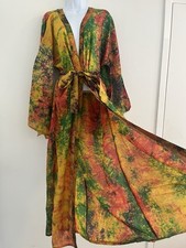 SILK Kimono Gown Robe Long