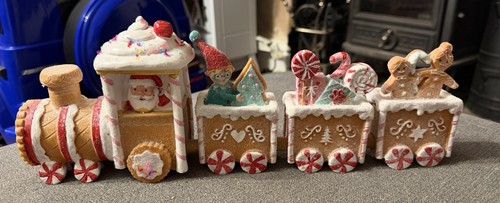 Christmas gingerbread train - gingerbread,