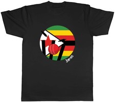 Personalised Cricket Zimbabwe Sports Mens Unisex T-Shirt Tee Gift