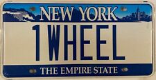Vanity 1 ONE WHEEL license plate Unicycle Scooter Skateboard Monowheel EV NY